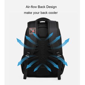 Large Custom Travel Backpack Leather Zip Motorcycle Ventilative Compartment