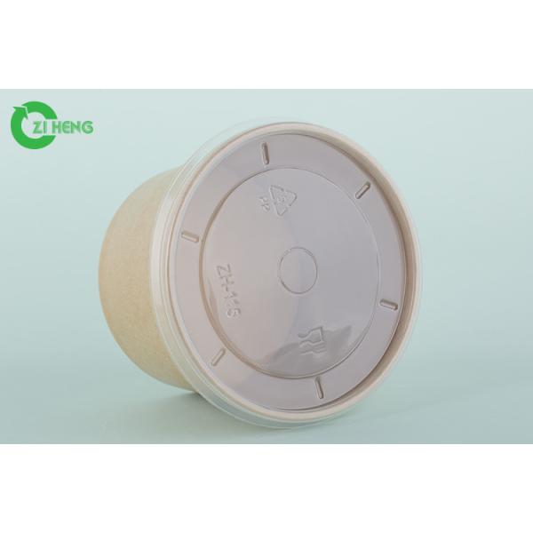 Buy Grease Resistant Paper Chili Bowls , Microwavable 8 Oz Paper Bowls With Lids at wholesale prices