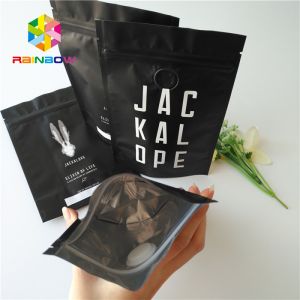 Custom Gram Stand Up Roasted Coffee Pack Mylar Pouch Matte Finished With