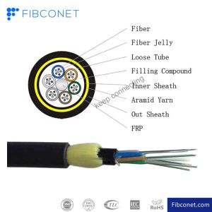 100 N/100mm Tensile Strength All-dielectric Self-supporting Fiber Optic Cable