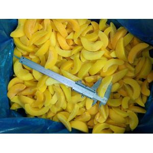 BRC New Crop 1/8 Cut IQF Frozen Peach Slices