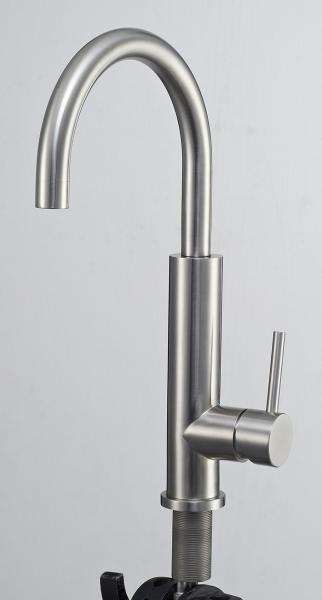 Kitchen Faucets one handle W01-004 Single lever Stainless steel brushed finished