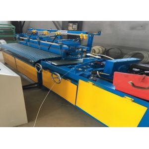 Garden Chain Link Fence Making Machine , Adjustable Speed Wire Mesh Weaving