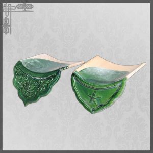 Chinese glazed green roof tiles for garden gazebo