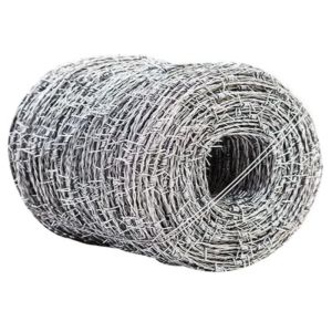Galvanized Steel Iron SWG14 15CM Double Strand Barbed Wires