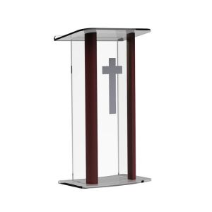 China Fashionable 26.75 Acrylic Podium With Aluminum Sides, 48 tall on sale