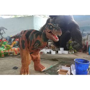 Sillicon Rubber Soft Skin Realistic Dinosaur Costume Handmade Life Size