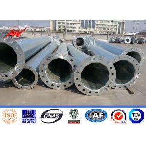 China 220KV Electrical Steel Pole Galvanized Tapered Tubular Power Transmission Line on sale