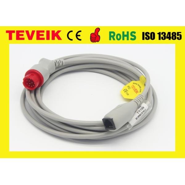 Factory Price of Medical 78205A Invasive Blood Pressure IBP Cable, Round 12pin to Abbott Adapter