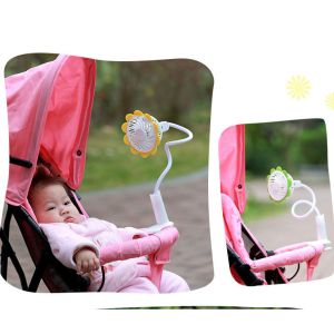 Sunflower clip fan rechargeable usb portable fan clip