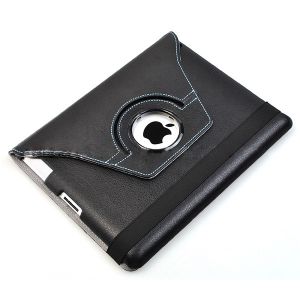 Quality KolorFish 360 Rotatable Smart Cases IPad Leather Casing Jacket Protective Case with Stand for sale