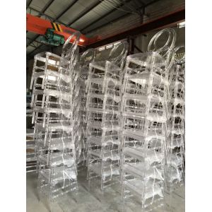 YALEESON New Hot Sale Stackable Transparent Acrylic Dining Chair