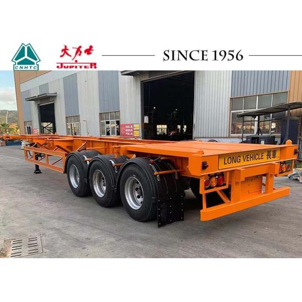Buy 40ft Tri Axle Skeletal Trailer With Airbag Suspension at wholesale prices