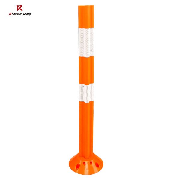 Flexible and Durable Red Spring Post with Reflective Film for Clear Warning and