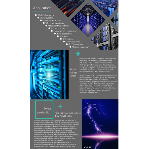 ISO9001 Power Surge Protection Device 20ka 40ka For Equipment Room