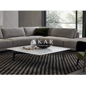 Living Room Furniture Modern Metal Leg Marble Coffee Table ZZ-ZC1720A