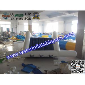 Water Park Pool Floating Inflatable Water Slide / Airtight Floating Slide