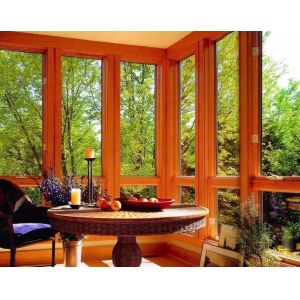 Wooden Grain Transfer Recyclable Aluminium Alloy Windows