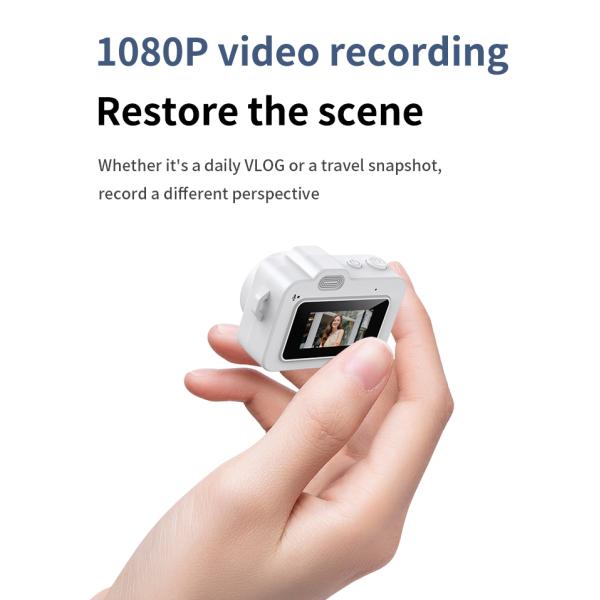 Mini Keychain Camera With Screen HD 1080P Portable Retro Kids Cam Ultra Compact Pocket DV Video Recorder