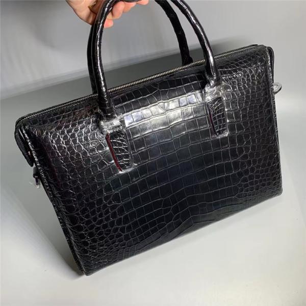 Authentic Crocodile Belly Skin Businessmen Briefcase Working Handbag Genuine Alligator Leather Male Large Portfolio Bag