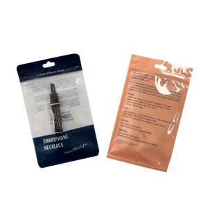 Custom Printed Opp Header Bag Self Adhesive Seal With Display Hang Hole