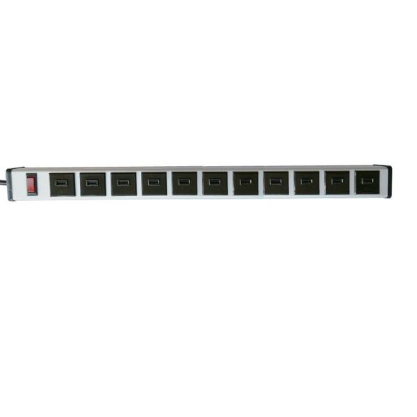 China Multiple 11 USB Port Power Strip With Surge Protection For Home / Commercial Use on sale China Multiple 11 USB Port Power Strip With Surge Protection For Home / Commercial Use on sale