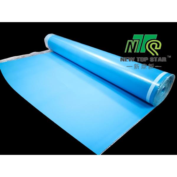 Blue Vinyl Plank Flooring Underlay IXPE 3mm Underfloor Heating Underlay Anti Slip