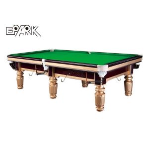 oak Amusement Game Machines Billiard Pool Table With Automatically Ball Return