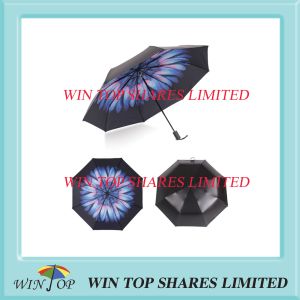 Quality 3 folding ultraviolet-proof borage flower popcket Umbrella for sale