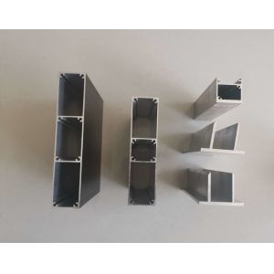 Extruded 6063 T5 0.08MM Curtain Wall Aluminum Frame Profile