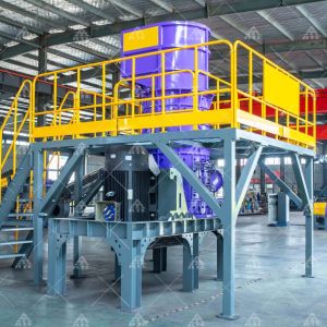 China Automatic Steel Wire Crusher with Tungsten Steel Blade and Multi-Stage Magnetic Separation for Tire Wire Cleaning on sale