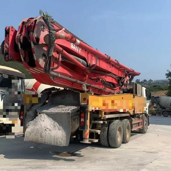 Used Concrete Pump Truck 2019 SANY 47m 47 meters truck mounted concrete boom pump