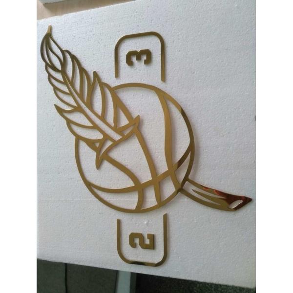 3D Galvanized Decorative Metal Letters 2mm -25mm Depth Mirror Polished / Brushed