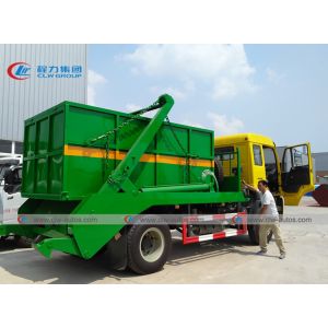 Sinotruk Homan 4x2 10CBM Skip Loader Swing Arm Garbage Truck