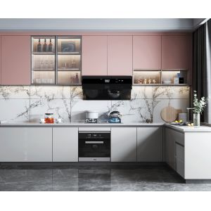 Custom High End Design Oak Solid Wood Modern Kitchen Cabinets