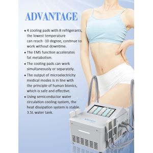 4 Cryo Cool Slimming Machine Body Shaping Pad With EMS
