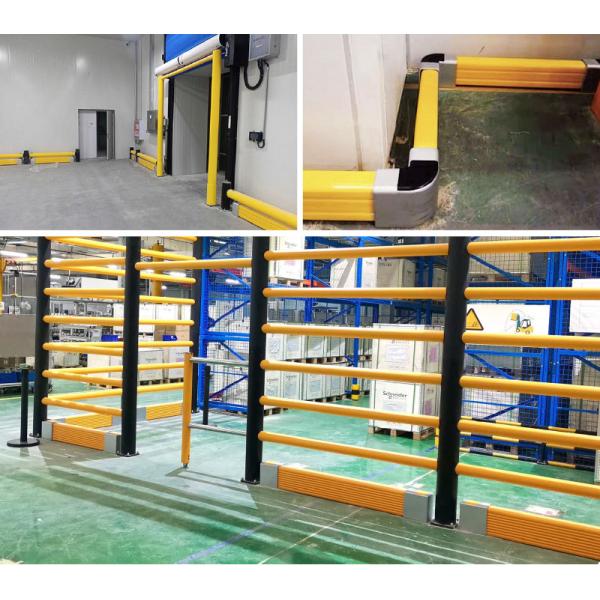 Polymer Ground Safety Barrier Warehouse Safety Barrier Traffic Guardrails