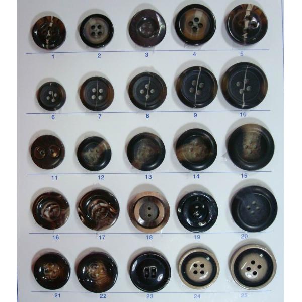 Wholesale polyester chalk Resin Rod buttons for Shirt Coat
