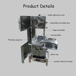 Manual Meat Bone Cutter Commercial Saw Machine Safe Operation