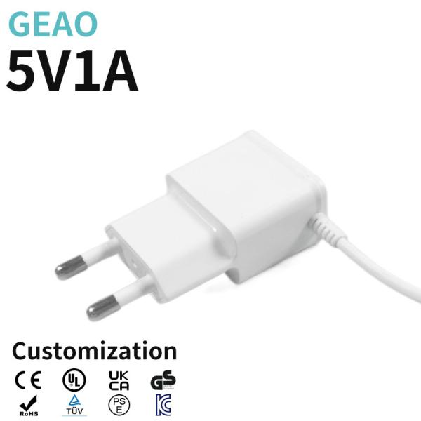 Buy 5V 1A Wall Mount Power Adapters With -20℃-85℃ Storage Temperature at wholesale prices