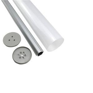 Round Aluminum Suspended LED Profile 40mm 50mm 60mm Diameter