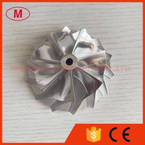 Quality GT15-25 Reverse 55.50/72.00mm 7+7 Blades High Performance Turbocharger Milling/aluminum 2618/billet Compressor Wheel for sale