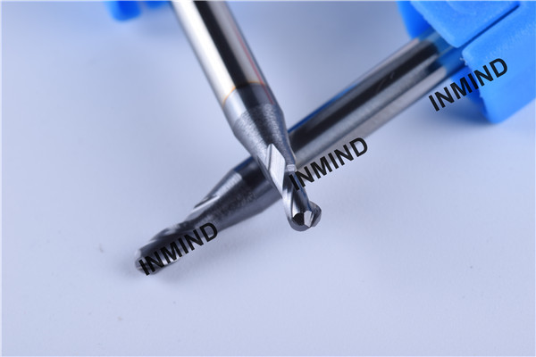 AlTiN Coating , UPTO HRC50 Ball Nose End Mill R0.75 1.5mm 2 Flute , Grain Size 0.6-0.8UM, standard type