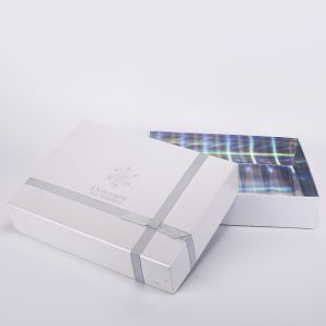 1100g Grey Board Apparel Packaging Boxes 128gsm White Art Paper