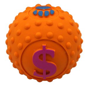 Squeaker Interactive Dog Chewing Ball Soft Latex Natural Rubber