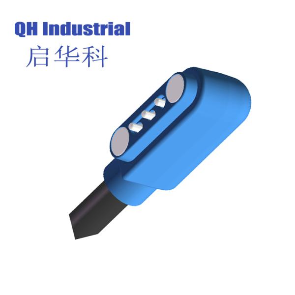 3Pin Austria Magnetic 2Pin Male And Female 1A Connector For Apple  4Pin Pogo Pin Magnetic Charger With Cable  