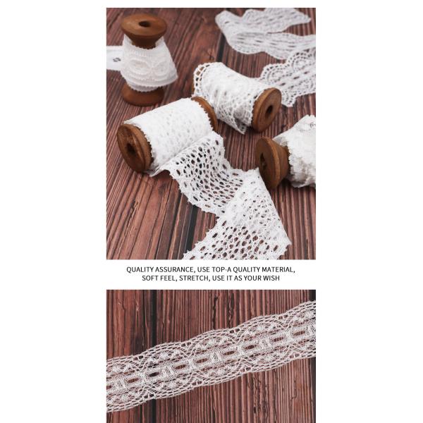 Free sample lace for scarf DIY clothing sewing accessories 25mm 2.5cm braided lace trimming fabric