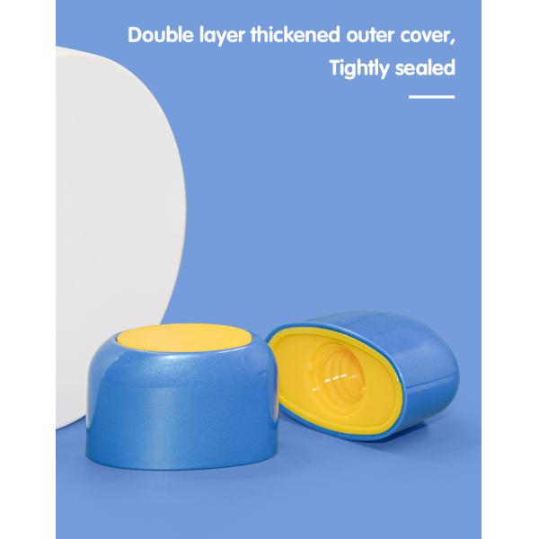 50ml Blue And White PE Sunscreen Bottle Skin Care Packaging UKL33F