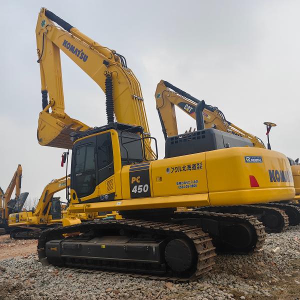 Secondhand Komatsu PC450-8 Heavy 45Ton Digger Adopts Hydraulic Japan Used Excavators