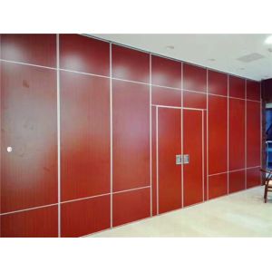 Sliding Aluminium Roller Soundproof Partition Wall Melamine Surface 4m Height